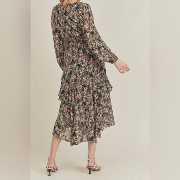 Lush Floral Ruffle Dress NWT Size S - Picture 2 of 11